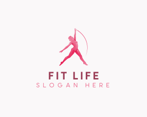 Woman Fitness Dance logo design