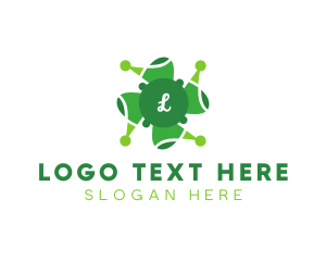 Flora - Clover Leaf Saint Patrick logo design
