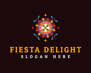 Fiesta - Coloful Holi Festival logo design