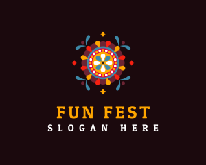 Fest - Coloful Holi Festival logo design
