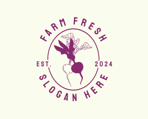 Beet Vegetable Farm logo design