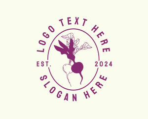 Beet Vegetable Farm Logo