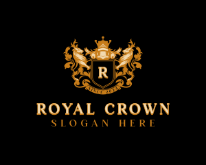 Heraldry Royal Shield logo design