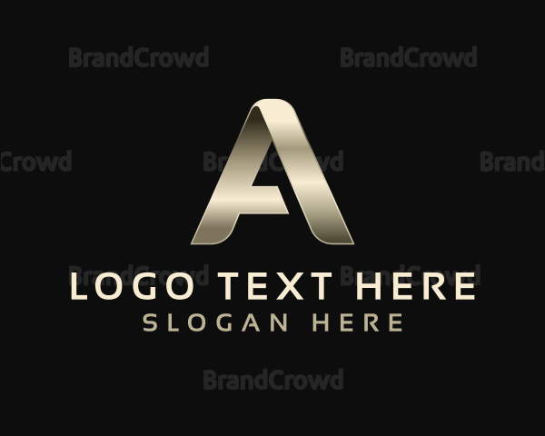 Metal Luxury Event Letter A Logo