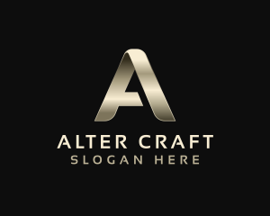 Metal Luxury Event Letter A logo design