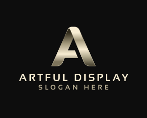 Metal Luxury Event Letter A logo design