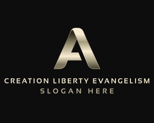 Metal Luxury Event Letter A logo design