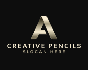 Metal Luxury Event Letter A logo design