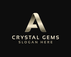 Metal Luxury Event Letter A logo design