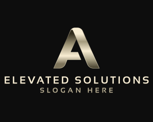 Metal Luxury Event Letter A logo design