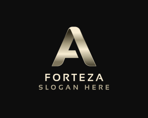 Metallic Luxury Event Letter A logo design