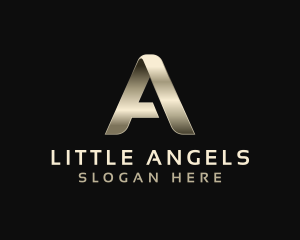 Metallic Luxury Event Letter A logo design