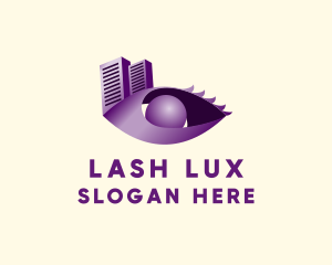 Mascara - Eyelashes Beauty Cosmetics logo design