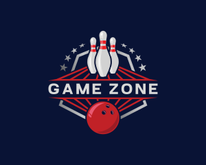 Bowling Sport Game logo design