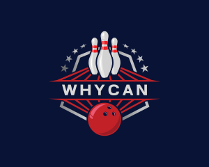 Badge - Bowling Sport Game logo design