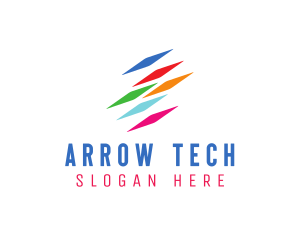 Colorful Tech Data logo design