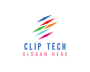 Colorful Tech Data logo design