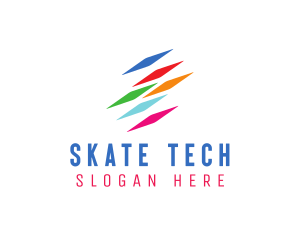 Colorful Tech Data logo design