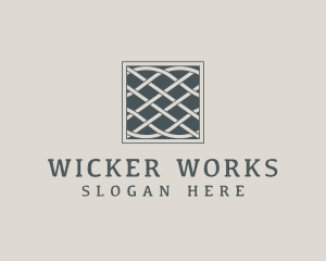 Wicker - Interwoven Textile Fabric logo design
