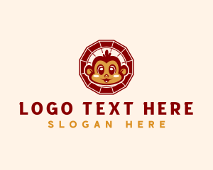 Zodiac - Monkey Chinese Zodiac logo design