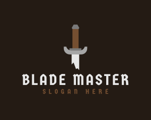 Crushed Warrior Blade logo design