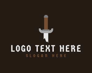 Stab - Crushed Warrior Blade logo design