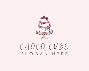 Sweet Tiered Cake Bakery Logo