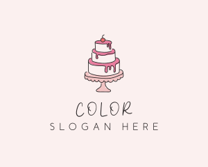 Sweet Tiered Cake Bakery Logo