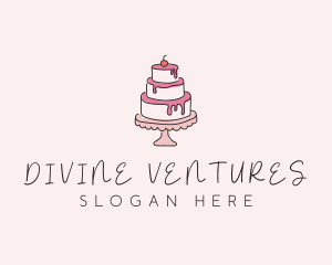 Sweet Tiered Cake Bakery Logo