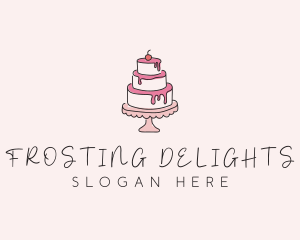 Frosting - Sweet Tiered Cake Bakery logo design