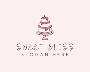 Sweet Tiered Cake Bakery logo design