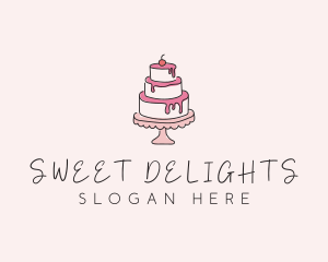 Sweet Tiered Cake Bakery logo design