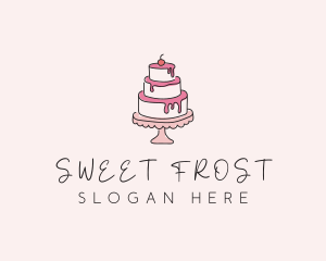 Sweet Tiered Cake Bakery logo design