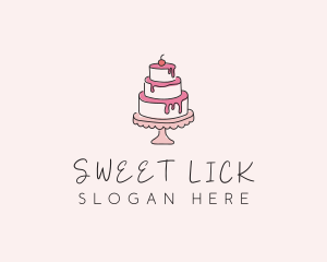 Sweet Tiered Cake Bakery logo design