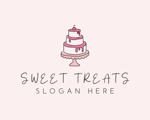 Sweet Tiered Cake Bakery logo design