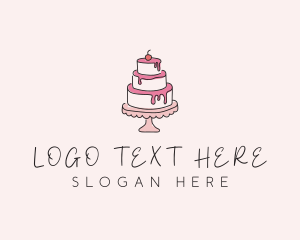 Sweet Tiered Cake Bakery Logo