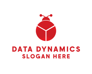 Data Chart Bug logo design