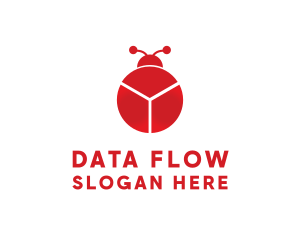 Data Chart Bug logo design