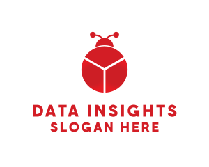 Data Chart Bug logo design