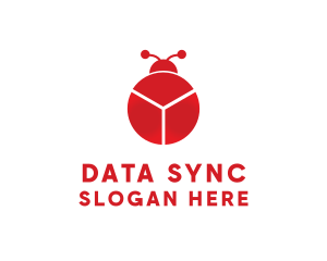 Data Chart Bug logo design