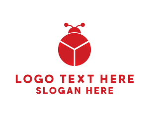 Ladybug - Data Chart Bug logo design
