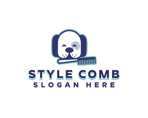 Comb - Pet Grooming Comb logo design