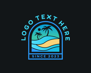 Tourist - Beach Vacation Resort logo design