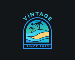 Beach Vacation Resort Logo