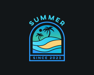 Beach Vacation Resort logo design