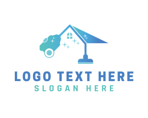Cleaning Services - Vacuum Clean Housekeeping logo design