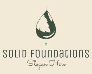 Organic Oil Leaf  Logo