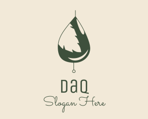 Organic Oil Leaf  Logo