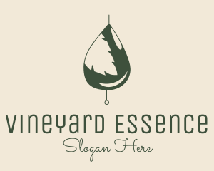 Organic Oil Leaf  logo design