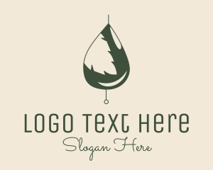 Oil - Organic Oil Leaf logo design